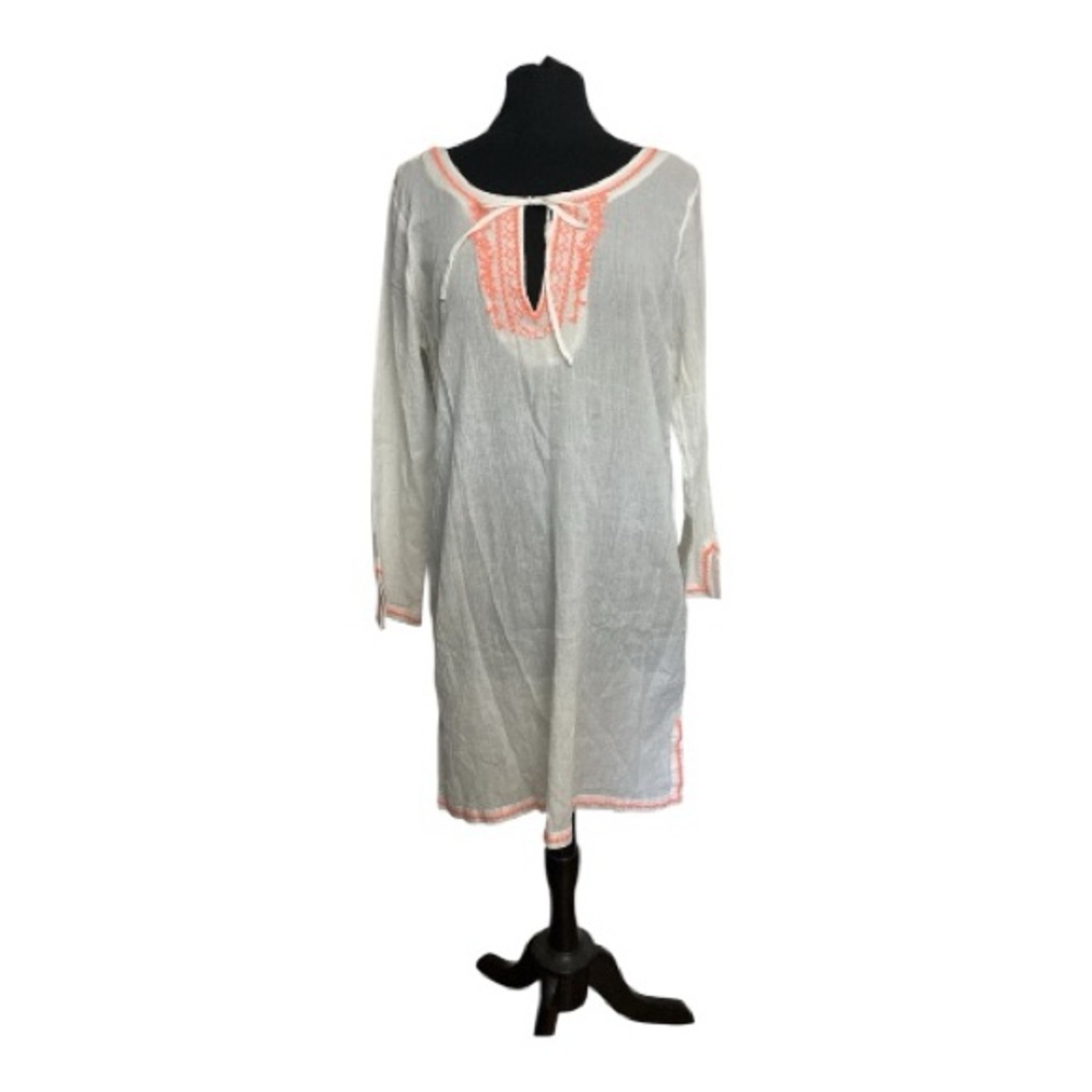 Swimsuit Coverup  - White/Orange - Sheer - size XXL - NWOT